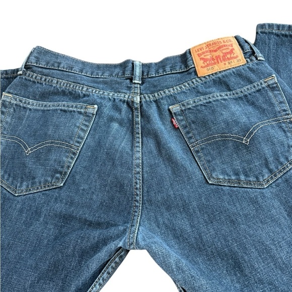 Levis Other - Levi’s 505 Men’s Denim Jeans Size 34 X 30 Regular Fit Medium Wash Zipper Rivets